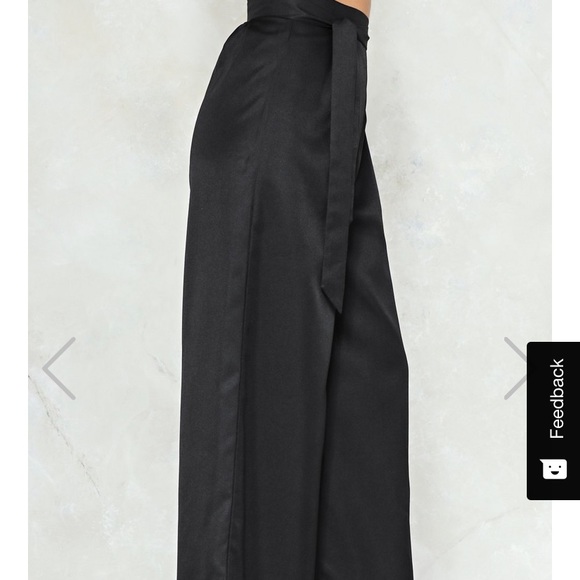 Nasty Gal Flowy Trendy Dress Pants - Picture 3 of 4